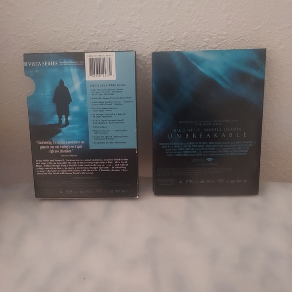 Unbreakable (DVD, 2001, 2-Disc Set, Vista Series) Pre-Owned Tested Working - Picture 2 of 2